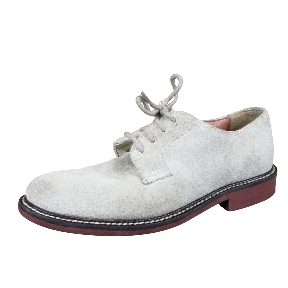 Crewcuts Suede‎ Bucks Kids Oxford Dress Shoes Size 1 Formal Wedding Sand Beige